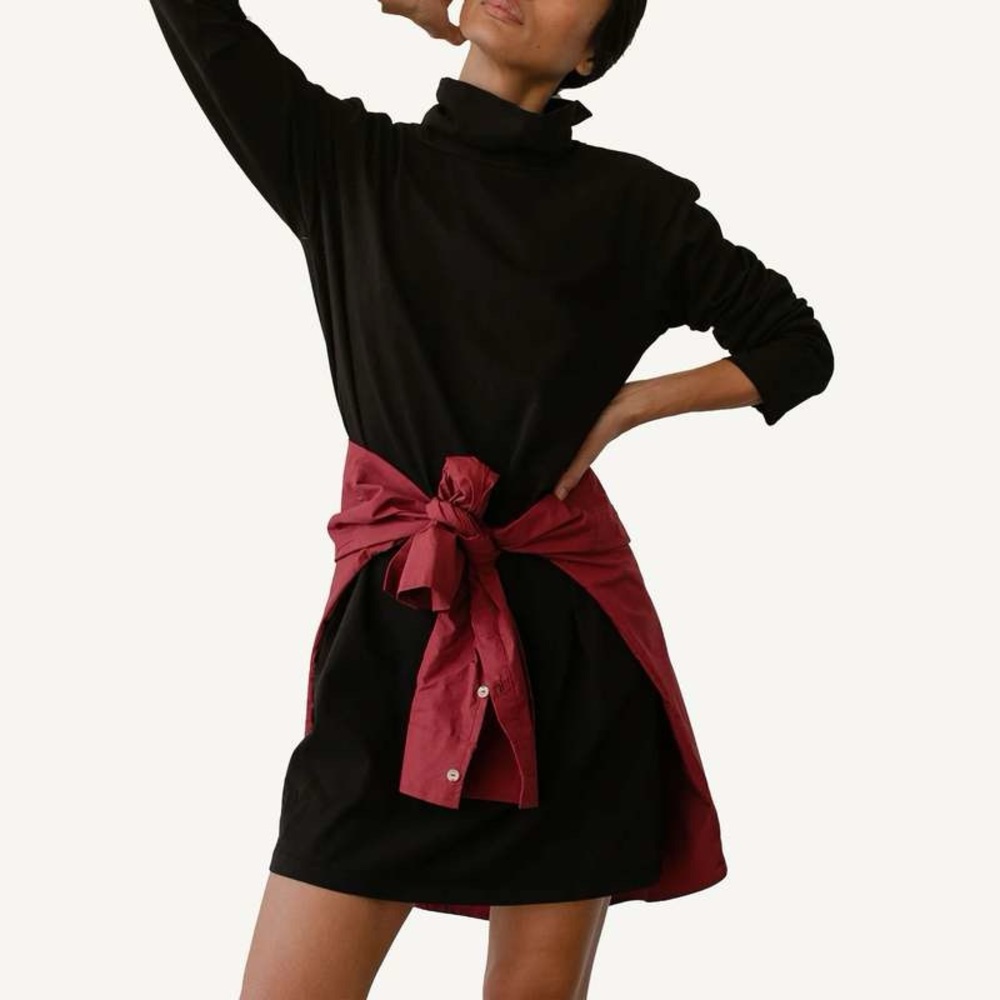 DONNI. Jersey Turtleneck Dress